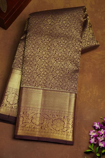 Mustard Yellow Silk Saree